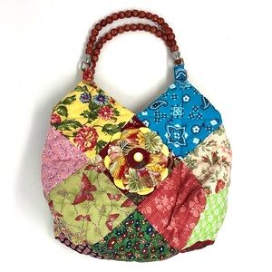 Handmade quilted patchwork  bag / purse